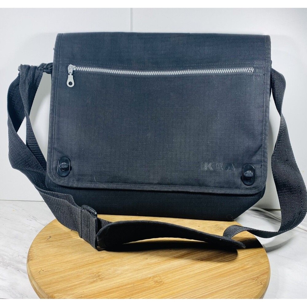 Ikea Black Messenger Bag Computer Laptop Carry Charger